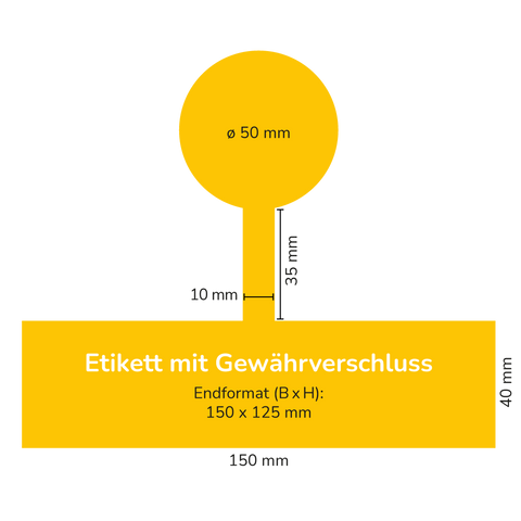 Edle Elsa – Etikett mit Gewährverschluss 250g (Kunststoffdeckel)
