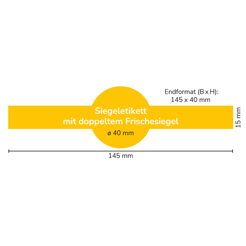 Weihnachtliche Wilma - Siegeletikett mit doppeltem Frischesiegel 250g (Twist-Off)