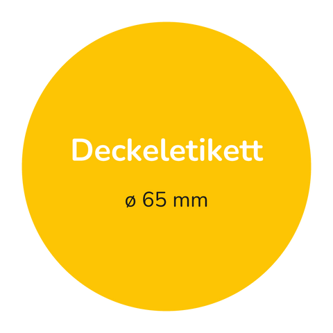 Klecksige Katja – Deckeletikett 500g (Kunststoffdeckel)