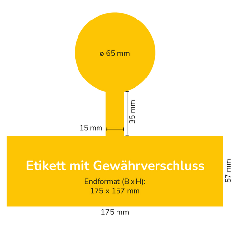 Weihnachtliche Wilma - Etikett mit Gewährverschluss 500g (Kunststoffdeckel)