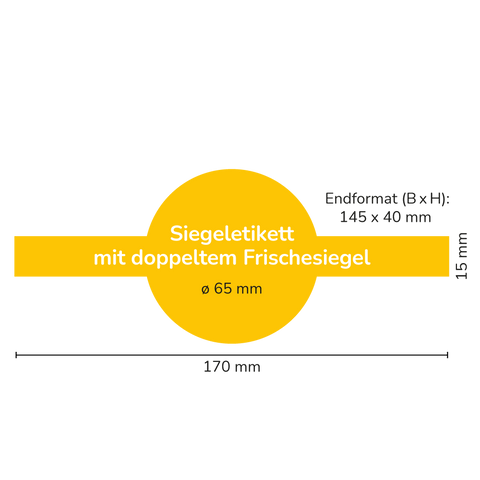 Klecksige Katja – Siegeletikett mit doppeltem Frischesiegel 500g (Kunststoffdeckel)
