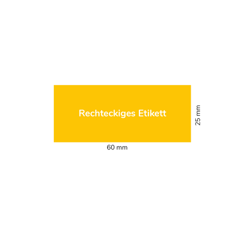 Gelber Gustav - Rechteckiges Etikett 50g (Twist-Off)