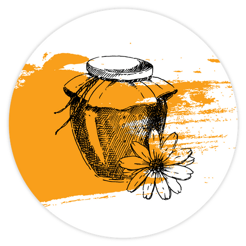 Klecksige Katja – Deckeletikett 500g (Kunststoffdeckel)