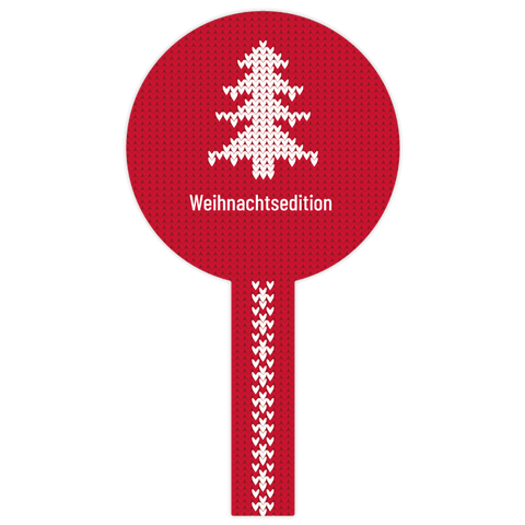 Weihnachtliche Wilma - Siegeletikett mit Frischesiegel 500g (Kunststoffdeckel)