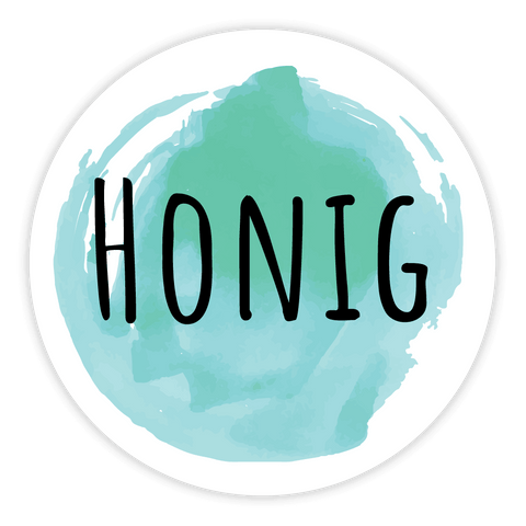 Blumige Birgit – Deckeletikett für 250g Honigglas (Twist-Off)