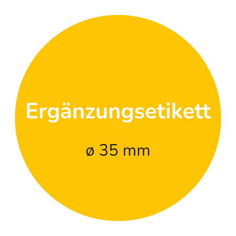 Etikett Kreisrund 35x35mm | Glas zurück zum Imker - Grün